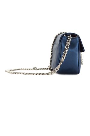 Blue navy satin Lunette shoulder bag ROBERTO FESTA | LUNETTEBLUNAVY